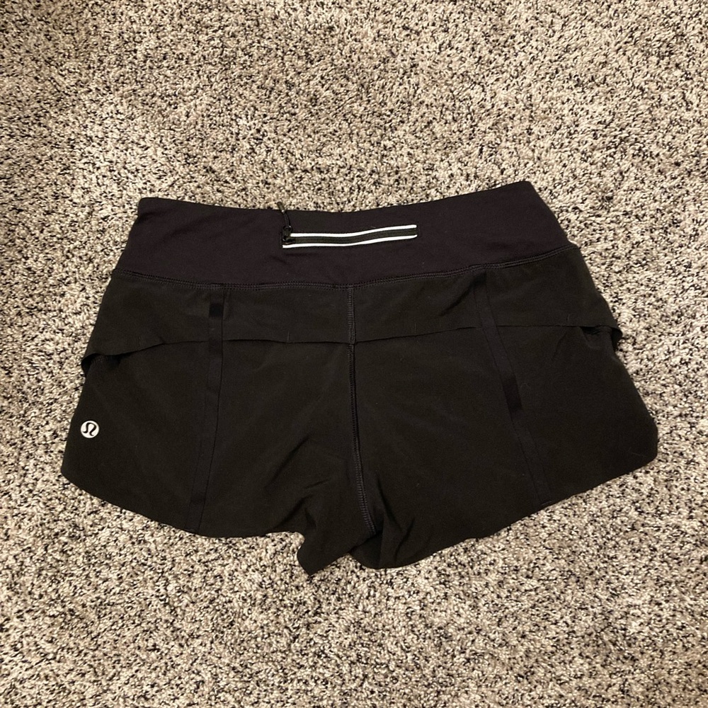 Lululemon speed up black 2.5 shorts NWOT